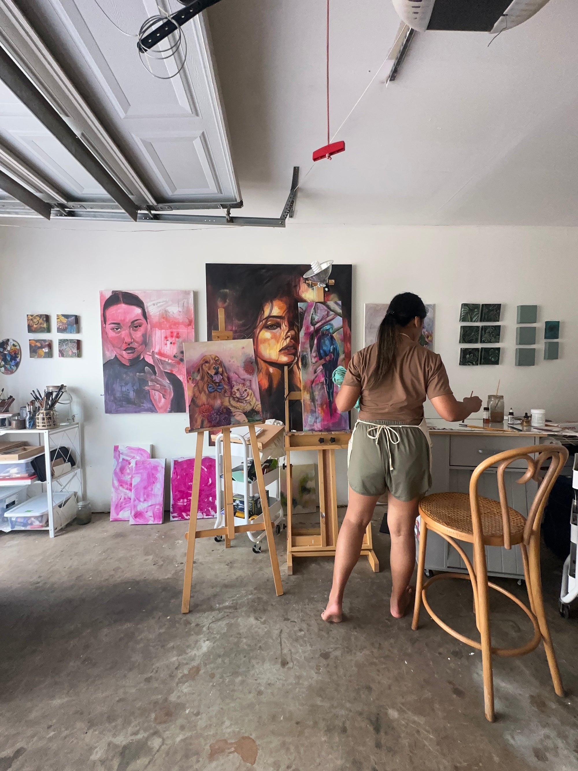 In my studio