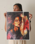 "A Fire in the Dark" Giclée Fine Art Print